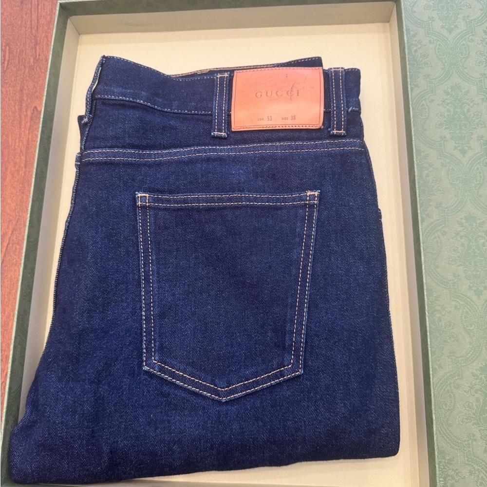 Gucci Dark Blue Denim Jeans